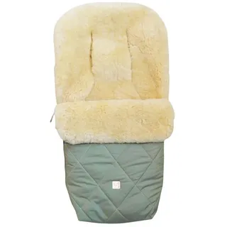 Kaiser Coosy Lammfell Kinderwagen Fußsack, 85 x 45 cm, Universal Passform (salbei green)