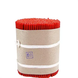 NKlaus ca. 200 rote tropffreie Altarkerzen, 17,5cm, 975g | Tropffreie rote Osterkerzen