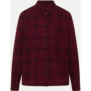 Cecil TOS Check Corduroy Blouse berry red M