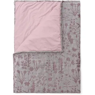 ESSENZA Tagesdecke Maribel Pale Purple, 150x200 cm - 100% Baumwolle - Blumen