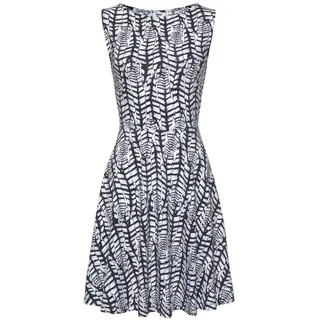 Beachtime Strandkleid Damen dunkelblau-weiß-bedruckt Gr.44