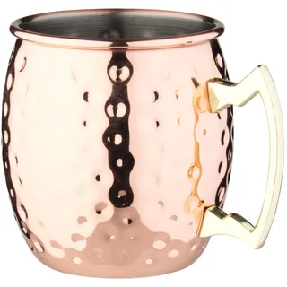 Edelstahlbecher ""Moscow Mule"", gehämmert, kupferfarben - 420ml"