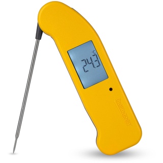 SuperFast Thermapen ONE Thermometer (gelb) – Digitales sofortiges Ablesen von Fleischthermometer für Küche, Kochen von Lebensmitteln, Grillen, Raucher, Süßigkeiten, Kaffee und Öl, Frittieren