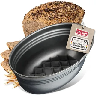 Zenker Brotform Oval BLACK METALLIC, Brotbackform Mit Keramisch Verstärkt Antiha