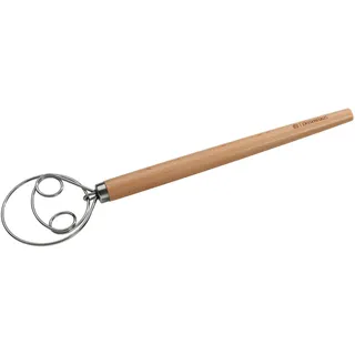 ZASSENHAUS Spiralbesen Dänischer Schneebesen Rührbesen für feste Teige ZASSENHAUS 056587 braun