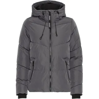 Oxmo OXJuchena Damen Steppjacke Übergangsjacke Jacke Regular fit Farbe: Iron gate), Obermaterial: 100% Polyester PES., Jacken Steppjacke