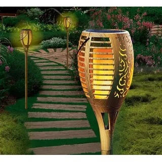 2er-Pack Solar-Gartenstecker »Flame«
