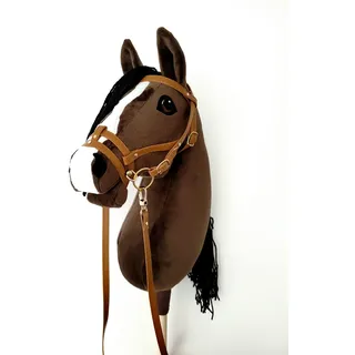 Hobby Horse Hobbypferd groß A3 (Pferd auf einem Stock) (Brown)