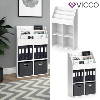 Bücherregal Ordnerregal Aktenregal Standregal Regal Büro Luigi Weiß Vicco