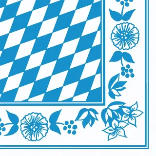 DUNI GMBH 60 Dunisoft® Servietten Bayernraute, 40x40cm, 159528