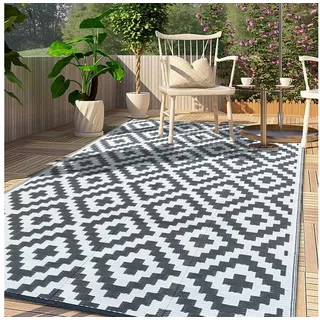 LuxusKollektion Outdoorteppich Outdoor Teppich 150x240cm Wetterfest UV-beständig Camping Picknick bunt