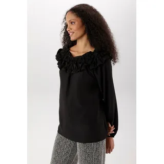 Aniston SELECTED Rüschenbluse schwarz 38
