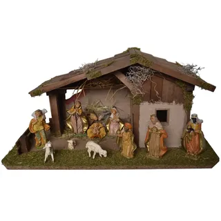 Alfred Kolbe Krippen 1410/13 Weihnachtskrippe aus Holz für 11-13 cm Figuren 59 x 30 x 29cm