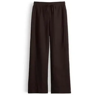 Opus Mileni Resort Wide Leg Hosen Dunkelbraun 34