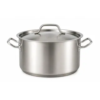 Cheffinger Kochtopf XXXL Edelstahl Kochtopf 60L Induktion Ø50cm Gastro & Großküche, Material: Edelstahl silberfarben