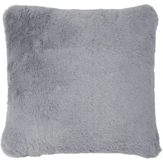 Dieter Knoll Fellkissenbezug, Anthrazit, Textil, Hase, 48x48 cm, AZO-frei, bügelfrei, hochwertige Qualität, formstabil, langlebig, Wohntextilien, Bezüge, Kissenbezüge