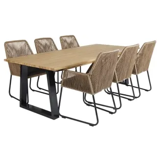Brafab Laurion-Midway Gartenmöbel-Set 1, 7-teilig