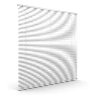 Aluminium Jalousie, 90 x 130 cm, weiß matt Sichtschutz & Sonnenschutz, robust, feuchtigkeitsbeständig, einfache Montage Victoria M. - Weiß