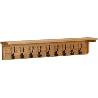 vidaXL Wandgarderobe 90 x 16 x 16 cm Eiche