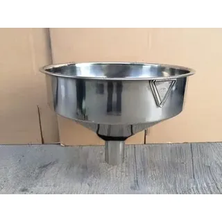 HOMEXO Trichter Oben 30 cm unten 51 mm hoch 235 mm groß 201 Edelstahl Trichter for flüssiges verdicktes Öl Trichter Ersatzteile 1St (Color : Single Funnel)
