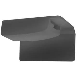 dekohaken24.de Klebeträger Gelenk-Klebeplatten inkl. Klemmschuh/Spannschuh für Scheibe und Rahmen, für Kunststofffenster und andere glatte, tragfähige Oberflächen, Klebehalter,Klebepad,Montage von Plissees ohne Bohren am Fensterrahmen schwarz