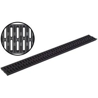 ACO Stegrost Microgrip Kunststoff 1,00 m Schwarz