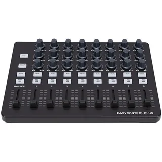 summina MIDI-Keyboard-Controller, 24 Zuweisbare Knöpfe, 9 Fader, 18 Programmierbare Tasten mit One-Tap-Synchronisierung für Musikproduktion, Aufnahmestudio