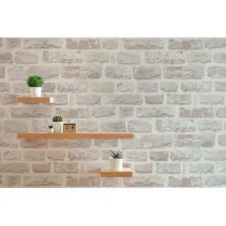 A.S. Création Naturstein Tapete Steinoptik 10,05 x 0,53 m 300 g Beige/Grau/Weiß 386371