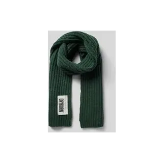 Schal mit Label-Detail Modell 'CRONICA', Gruen, 1