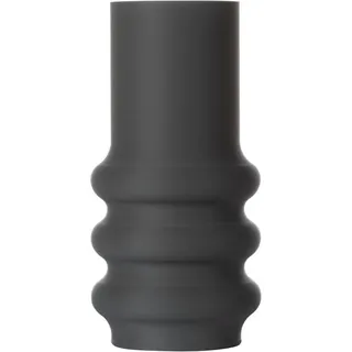 3D Vase Dekovase Anike 25cm Nachhaltige Deko Vase Pampasgras Trockenblumen, Bodenvase grau