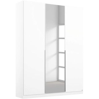 Rauch Möbel Alabama Schrank Kleiderschrank Drehtürenschrank Weiß mit Spiegel 3-türig inklusive Zubehörpaket Basic 2 Kleiderstangen, 4 Einlegeböden BxHxT 136x229x54 cm