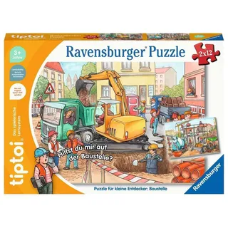 Ravensburger tiptoi Puzzle für kleine Entdecker: Baustelle 00137