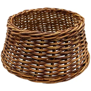 Rattan Weihnachtsbaumrock Weide Natur Abdeckung Christbaum Ständer 60 cm