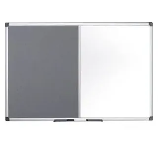 Bi-Office Kombitafel 60 x 45 cm grau/weiß