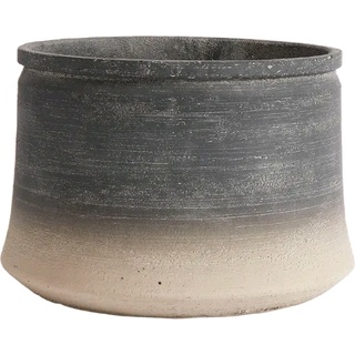 Muubs, Blumentopf, Kanji Low Jar 34 cm - Black/Grey (9240000107)