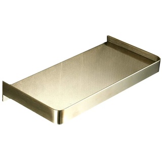 WPCASE Duschkorb Ohne Bohren Duschablage Duschregal Ohne Bohren Badregal Rostfreier Edelstahl GebüRstet Ohne Bohren/Bohren,Zwei Installationsmethoden Gold