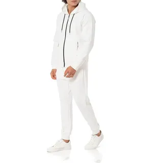 RedBridge Jogginganzug Zweiteiliger Herren-Trainingsanzug - Kapuzenjacke & Jogpants (Set, 2-tlg) weiß XL