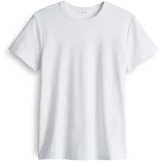 Opus T-Shirt mit geripptem Rundhalsausschnitt Modell SAMUN Weiss, 42