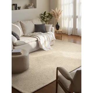 HANSE HOME Wolly Teppichläufer 200 x 300 cm Beige/Weiß