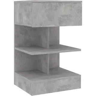 vidaXL Nachtschrank Betongrau 40 x 35 x 65 cm Grau