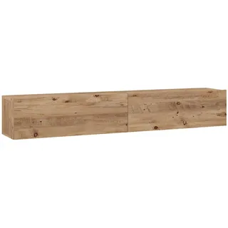 [en.casa] Lapinlahti TV-Lowboard 180 x 29,5 x 31,5 cm Beige Holz
