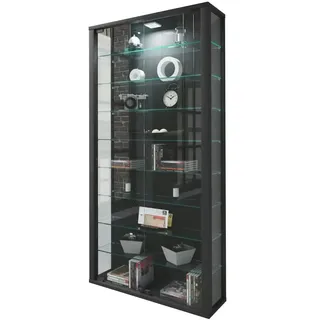 VCM Vitrine Vitrosa Maxi 59 x 18 x 114,3 cm Schwarz