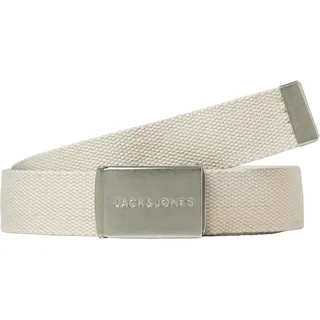 JACK & JONES Stoffgürtel Polyester grau 80