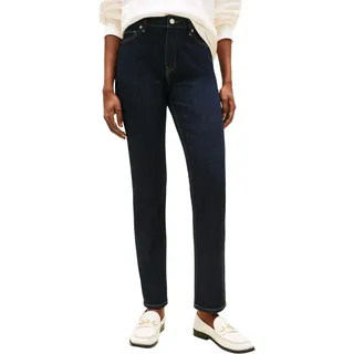 Tommy Hilfiger Damen Jeans Hose Rinse Slim Mid Rise, Blau (Denim Rinse 01), 33W/30L