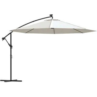 vidaXL Ampelschirm 350 cm Sandweiß
