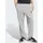 3-Streifen Hose French Terry Grau/Weiß 4XL