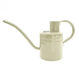Kent & Stowe 1L Gießkanne für den Innenbereich in Vintage Creme, rostbeständige verzinkte Gießkanne mit Griff und langem Auslauf, Klassische Ganzjahresgartengeräte aus Stahl