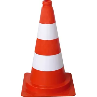 Schake Leitkegel 50 cm Orange/Weiß