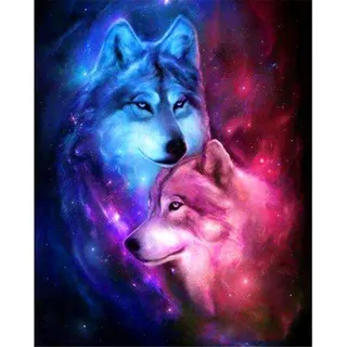 Puzzle 1000 Teile, Puzzle Erwachsene 1000 Teile, Zwei Wölfe Impossible Puzzle, Puzzle Kinder Mädchen, Geschicklichkeitsspiel für die ganze Familie, Puzzle Erwachsene 1000 Teile-30x20 Zoll (75 x 50cm)