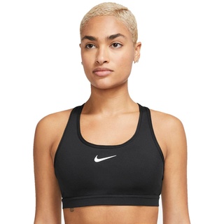 Nike Swoosh Medium Support Padded Sport-BH Damen 010 black/white XL